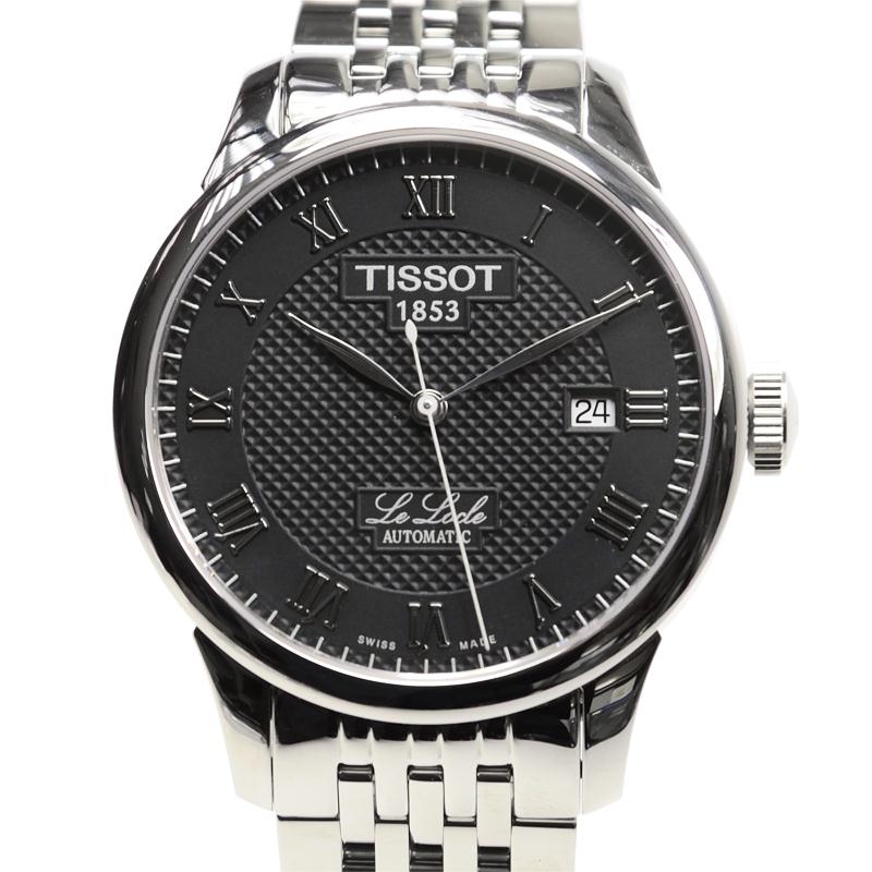 Tissot T Classic Le Locle Powermatic 80 Black Dial Silver Steel Strap Watch For Women - T41.1.483.53