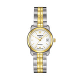 Tissot T Classic PR100 White Dial Two Tone Steel Strap Watch For Women - T049.210.22.032.00