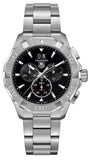Tag Heuer Aquaracer Chronograph Black Dial Silver Steel Strap Watch for Men - CAY1110.BA0927