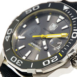 Tag Heuer Aquaracer Jeremy Lin Special Edition Grey Dial Black Nylon Strap Watch for Men - WAY211F.FC6362