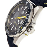 Tag Heuer Aquaracer Jeremy Lin Special Edition Grey Dial Black Nylon Strap Watch for Men - WAY211F.FC6362