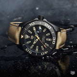 Tag Heuer Aquaracer 300 Calibre 5 Automatic Black Dial Brown Nylon Strap Watch for Men - WAY208C.FC6383