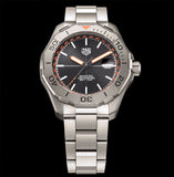 Tag Heuer Aquaracer Bamford Automatic Black Dial Grey Steel Strap Watch for Men - WAY208F.BF0638