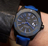 Tag Heuer Aquaracer Calibre 5 Automatic Titanium Blue Dial Blue Nylon Strap Watch for Gents - WAY208B.FC6382