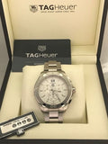 Tag Heuer Aquaracer White Dial Silver Steel Strap Watch for Men - CAY1111.BA0927