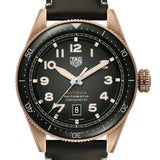 Tag Heuer Autavia Calibre 5 Automatic Olive Green Dial Green Leather Strap Watch for Men - WBE5190.FC8268