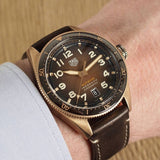 Tag Heuer Autavia 42mm Brown Dial Brown Leather Strap Watch for Men - WBE5191.FC8276