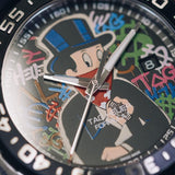 Tag Heuer Formula 1 Alec Monopoly Special Edition Black Rubber Strap Watch for Men - WAZ1117.FT8023