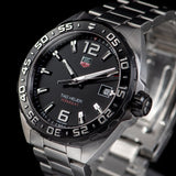 Tag Heuer Formula 1 Quartz Black Dial Silver Steel Strap Watch for Men - WAZ1110.BA0875