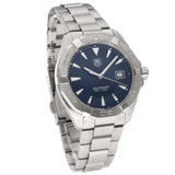 Tag Heuer Aquaracer Quartz Blue Dial Silver Steel Strap Watch for Men - WAY1112.BA0928