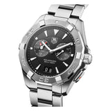 Tag Heuer Aquaracer Quartz Black Dial Silver Steel Strap Watch for Men - WAY111Z.BA0928