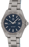Tag Heuer Aquaracer Quartz Blue Dial Silver Steel Strap Watch for Men - WAY1112.BA0928