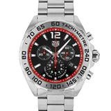 Tag Heuer Formula 1 Chronograph Black Dial Silver Steel Strap Watch for Men - CAZ101Y.BA0842