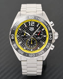 Tag Heuer Formula 1 Chronograph Black Dial Silver Steel Strap Watch for Men- CAZ101AC.BA0842