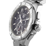 Tag Heuer Aquaracer Chronograph Black Dial Silver Steel Strap Watch for Men - CAY1110.BA0927