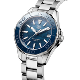Tag Heuer Aquaracer Blue Dial Silver Steel Strap Watch for Women - WAY131S.BA0748