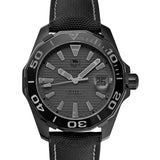 Tag Heuer Aquaracer 300 Swiss Limited Edition Black Dial Black Nylon Strap Watch for Men - WAY218B.FC6364