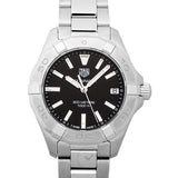 Tag Heuer Aquaracer Black Dial Silver Steel Strap Watch for Women - WBD1310.BA0740