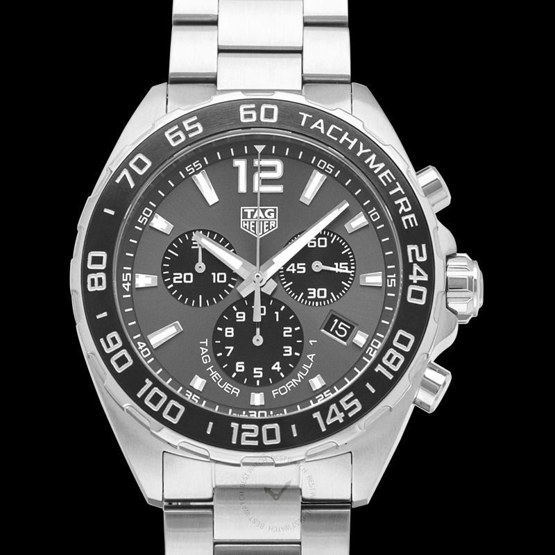 Tag Heuer Formula 1 Anthracite Dial Silver Steel Strap Watch for Men - CAZ1011.BA0842