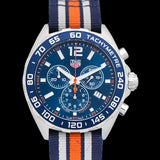 Tag Heuer Formula 1 Quartz Blue Dial Two Tone NATO Strap Watch for Men - WAZ1010.FC8196