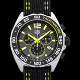 Tag Heuer Formula 1 Chronograph Grey Dial Black Nylon Strap Watch for Men - CAZ101AG.FC8304
