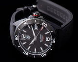 Tag Heuer Formula 1 Automatic Black Dial Black Rubber Strap Watch for Men - WAZ2115.FT8023