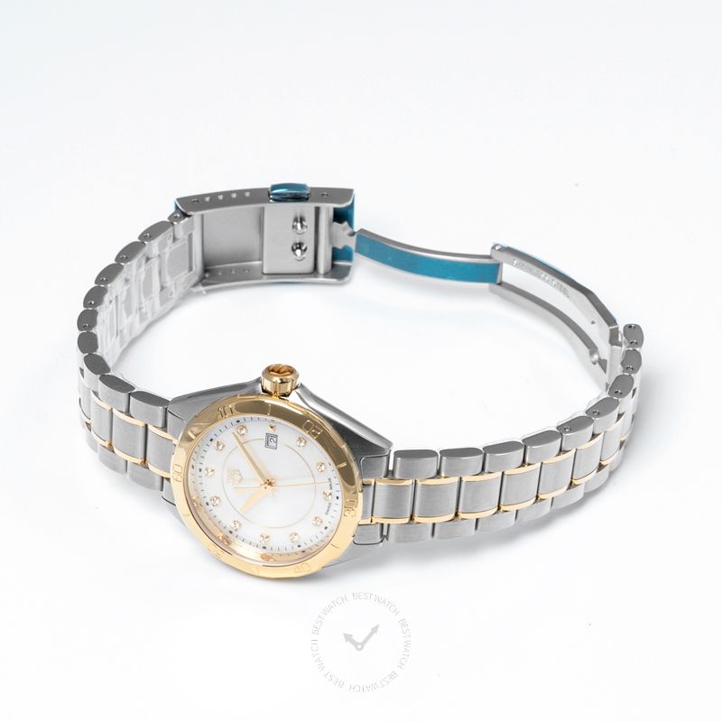 Tag Heuer Formula 1 Diamonds Mother of Pearl White Dial Two Tone Steel Strap Watch for Women - WBJ1421.BB0648