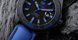 Tag Heuer Aquaracer Calibre 5 Automatic Titanium Blue Dial Blue Nylon Strap Watch for Gents - WAY208B.FC6382
