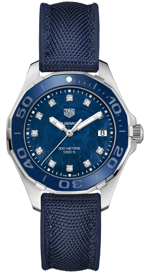 Tag Heuer Aquaracer Blue Mother of Pearl Dial  Watch for Women - WAY131L.FT6091