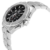 Tag Heuer Aquaracer Chronograph Black Dial Silver Steel Strap Watch for Men - CAY1110.BA0927