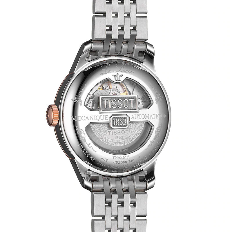 Tissot Le Locle Powermatic 80 Silver Dial Two Tone Steel Strap Watch For Men - T006.407.22.036.01