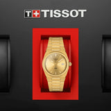 Tissot PRX Gold Dial Gold Steel Strap Watch for Men - T137.210.33.021.00