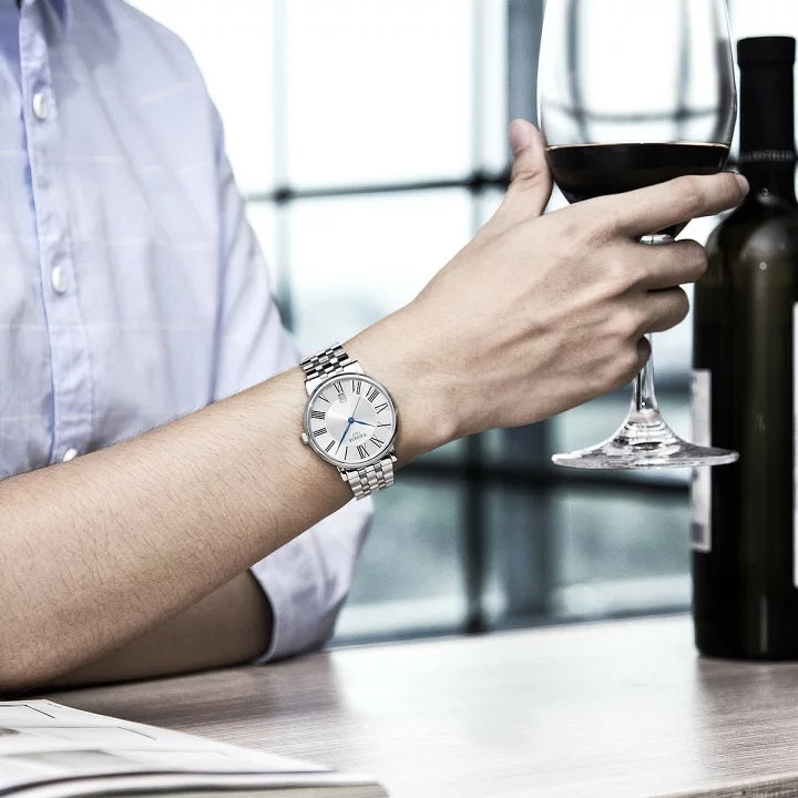 Tissot Carson Premium Silver Dial Silver Steel Strap Watch For Men - T122.410.11.033.00