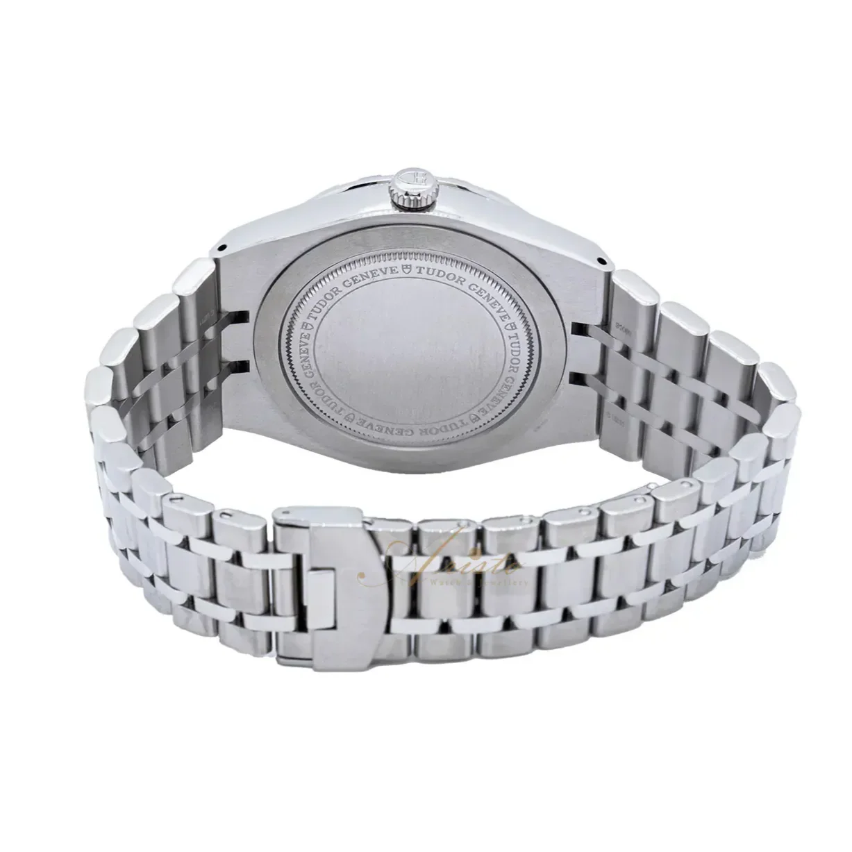 Tudor Royal Automatic Diamonds Black Dial Silver Steel Strap Watch for Men - M28600-0004