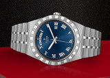 Tudor Royal Automatic Blue Dial Silver Steel Strap Watch for Men - M28600-0005