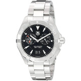 Tag Heuer Aquaracer Quartz Black Dial Silver Steel Strap Watch for Men - WAY111Z.BA0928