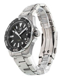 Tag Heuer Aquaracer Black Dial Silver Steel Strap Watch for Men - WAY111A.BA0928