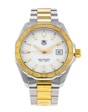 Tag Heuer Aquaracer Quartz White Dial Two Tone Steel Strap Watch for Men - WAY1120.BB0930