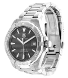 Tag Heuer Aquaracer Automatic Anthracite Grey Dial Silver Steel Strap Watch for Men - WAY2113.BA0928
