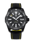 Tag Heuer Aquaracer Calibre 5 Automatic Black Dial Black Nylon Strap Watch for Men - WAY218A.FC6362