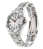 Tag Heuer Aquaracer Quartz White Dial Silver Steel Strap Watch for Men - WBD1111.BA0928