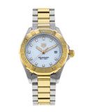 Tag Heuer Aquaracer Diamonds Mother of Pearl Dial Two Tone Steel Strap Watch for Men - WBD1422.BB0321