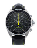 Tag Heuer Formula 1 Aston Martin Black Dial Black Leather Strap Watch for Men - CAZ101P.FC8245