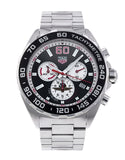 Tag Heuer Formula 1 Indy 500 Special Edition Black Dial Silver Steel Strap Watch for Men - CAZ101V.BA0842