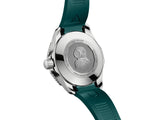 Tag Heuer Aquaracer Professional 300 Automatic Diamonds Green Dial Green Rubber Strap Watch for Women - WBP231G.FT6226