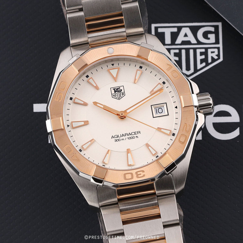 Tag Heuer Aquaracer White Dial Watch for Men - WAY1150.BD0911