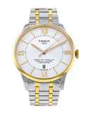 Tissot Chemin Des Tourelles Powermatic 80 Cosc Silver Dial Two Tone Steel Strap Watch For Men - T099.408.22.038.00