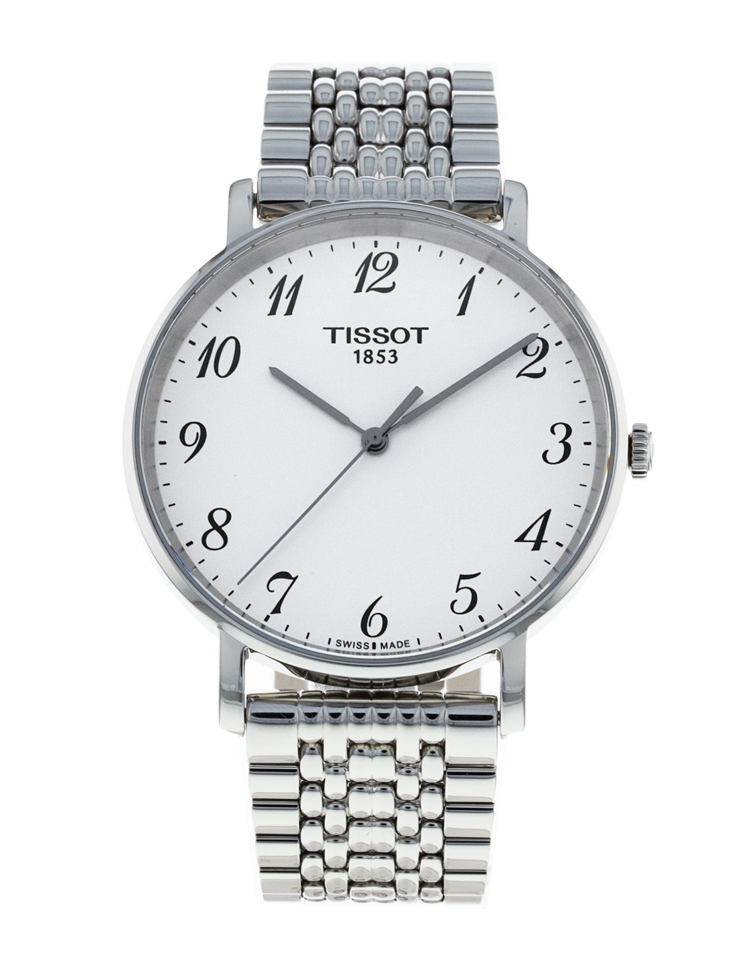 Tissot Everytime Desire Medium Silver Dial Silver Mesh Bracelet Watch For Men - T109.410.11.032.00