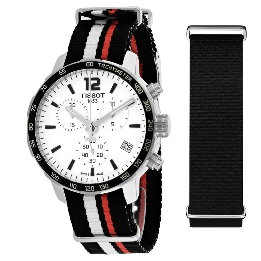 Tissot T Sport Quickster Chronograph NATO Watch For Men - T095.417.17.037.01