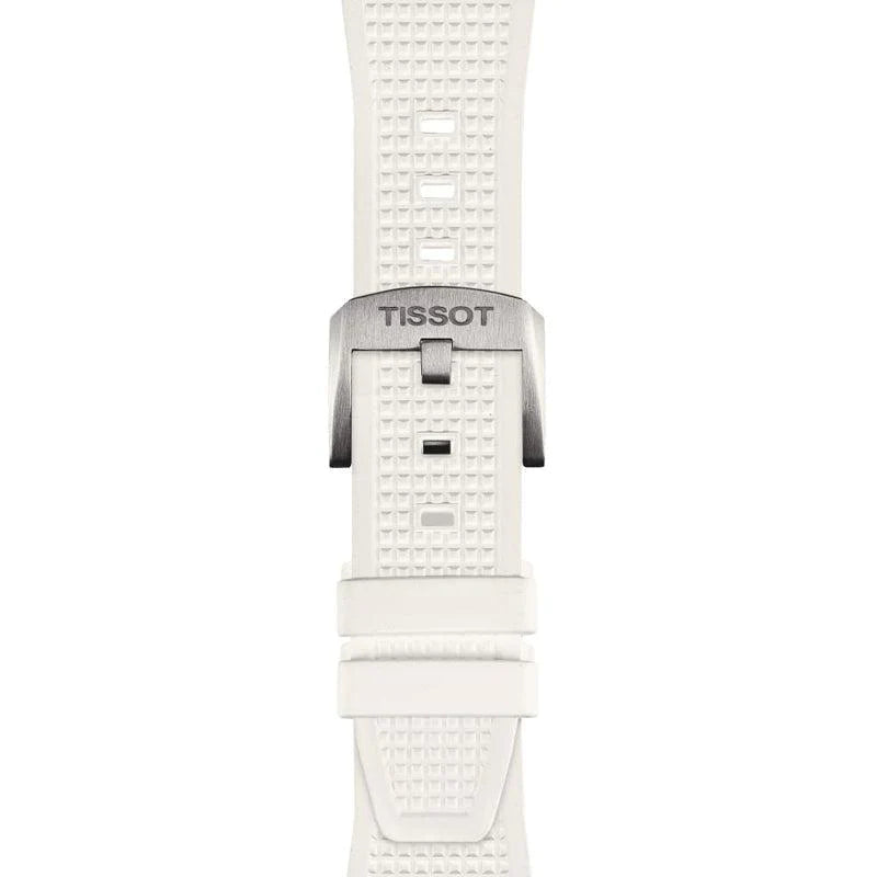 Tissot PRX 40 White Dial White Rubber Strap Watch For Men - T137.410.17.011.00
